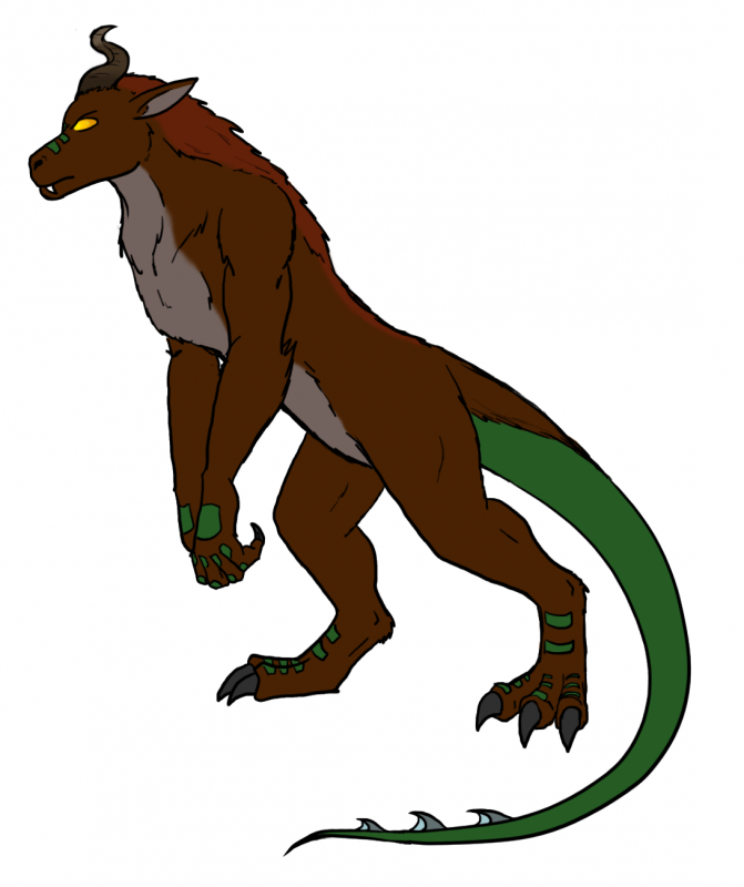 Her Chimera form.  She can change into this at will, though she struggles with the transformation and hasn't mastered shifting.