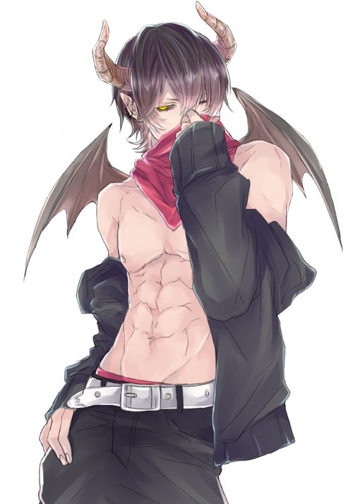 He's the leader. He often hides it, but he's part Demon. He uses Twin Pistols.