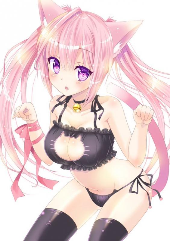 This is Yuki from another dimension where she was a cute Neko. (Half cat half human)