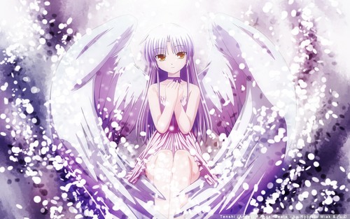 This is Yuki when she becomes a full angel.