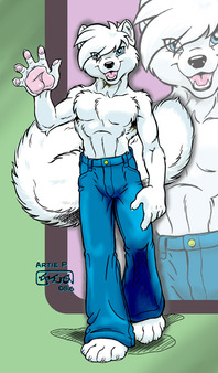 Younger Haku when he had only one tail, and lacked draconic traits.