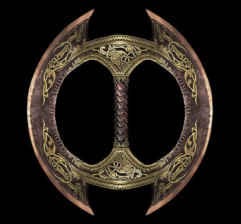 Akilah wears this at her hip. It can be quickly split into two for hand to hand fighting. There is a button on each hilt that can be pressed to release poison along the blades if needed, from tiny canisters embedded in the Chakram themselves.