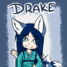 Drake's somewhat elusive kemonomimi form. (Human with animal features like the ears and tails and such)