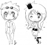 Aero (left) and Fibi (right) Artwork made by http://otakuioma.deviantart.com