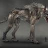 My character's wolf form does not 100% resemble this, but it's a good idea; my character's wolf form is covered in all fur and does not have a massive dew-claw like shown here