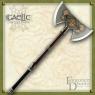 Randulfr, Bredja's prized double bladed axe.  It's a heavy two handed weapon, custom made specifically by her, for her.