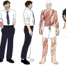 Full body reference of Stanten and his scars. by Blankroom.