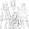 "Dorian, Desmond and Dmitri...   I miss you all."