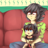 Anikue and Nova in their younger days. Anikue is the older one.