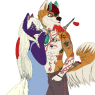 Wonderful gift drawn by Balto! Thank yoooou <3 Azuka x Balto