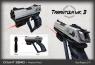 A flechette pistol that fires small, purpose built darts at a rapid rate and high velocity
