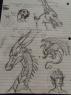 Dragon doodles.