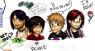 Paintchat with Mandie and Courtney.  Characters from left to right:  Crow, Aire, Space, Keith
