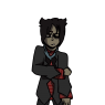 I really like the pose I gave him, and it's about time I made a goofy, fun-loving yet sad character! I hope you all appreciate this guy as much as I do uwu