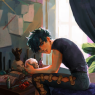 A more fantastic piece, not particularly canonical but true to the character's personality more than anything. He's cursing someone to love him forever.