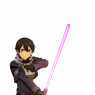 Kirito’s avatar in GGO which looks closer to how he actually looks.