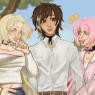 Juliet, Julien, and Ettie (left to right)