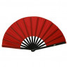 A simple red folding fan. It matches DiÃ nxiÃ  Shi Le's royal raiment.