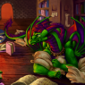 readin' in a comfy corner of the library~