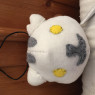 In the style of the Neko Atsume cat heads, this one I  sewed by hand using pattern I found available online. I can easily make others like this as this took me 3 days to make.