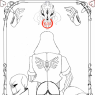 This was a quick sketch of a tarot card done by my friend Frisk that I offered to lineart.