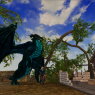 Myirdroth does not always stand on her hind legs, but when she does, she's massive.