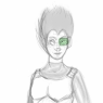 Effie as Vegeta! A costume for Steven's April Fool's Day Party.