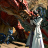 Ahnri helping to heal the dragons after the Dragonsong War
