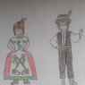 Here my OC-s, Wakumi and Agate dressed into Hungarian folk costumes.
