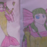 Maomao from the anime The Apothecary Diaries drawn by me as a mermaid