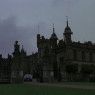 Wayne Manor.  Large, ancient, Gothic.  Spires and gargoyles on immense acreage.