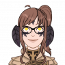 A simple color bust. Ilakha smiles with a closed mouth while looking at the the viewer.
