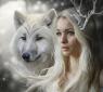 Snow's Wolf and Human Form