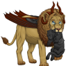 Panther cub Brennan being carried by devil lion Othniel