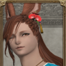 A portrait screenshot. Fane smirks to something to the side. He has one eye open mischievously.