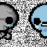 Another version of Isaac(?). A skeleton and the spirit controlling it(??)