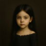Portrait of Princess Samara Draven. She is the youngest in the family. Like her eldest sister Brenna, she has the telltale signs of being a Draven Witch: black hair and golden eyes.