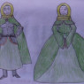 Petra's fantasy adventurer outfit and elegant ballgown