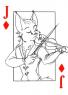 I found a thing that Chalse drew for me, ages ago! Ainsley as the Jack of Diamonds, with his violin. This is part of a set of various different Cross personalities.