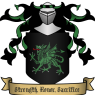 The coat of arms for Clan Brannagh, which can be seen on the decorated scabbard of Yseult's new sword. (Interested in making your own coat of arms for your character? You can do so here: http://rpg.uplink.fi/heraldry/?template=edit&main=Arcano&edgr=5 )