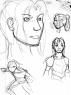 Some first brief sketches done of lior