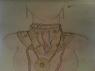 This is a drawing that I did that BARELY details Eli's necklace and jewelry.