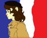 A quickly sketched reference of Eponine's profile. Note the break in the bridge of her nose.