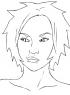 My first art I did of her. Ignore the hair.