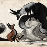 Kitsune meets a little undead fox