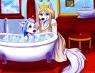 Awsome pic of a very young (and quite upset) Kian getting a bath from his mother. Thanks to chocolace on DA forthis awsome pic!