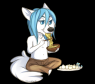 Drawn by the amazing artist Chocolace of DA! Chibi Kian enjoying some noodles now if you look closely to see a smaller chibi Kye stealing a dumpling :P