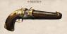 The flintlock pistol Hark uses