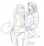Kira and her Protector, Aldar Dariel. By Kathy-Lu at FA. Check her out she's amazing!
