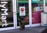 The sign says no cats allowed!